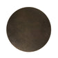 Round brown rug on a white background