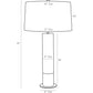 Line drawing of a lamp with dimensions labeled