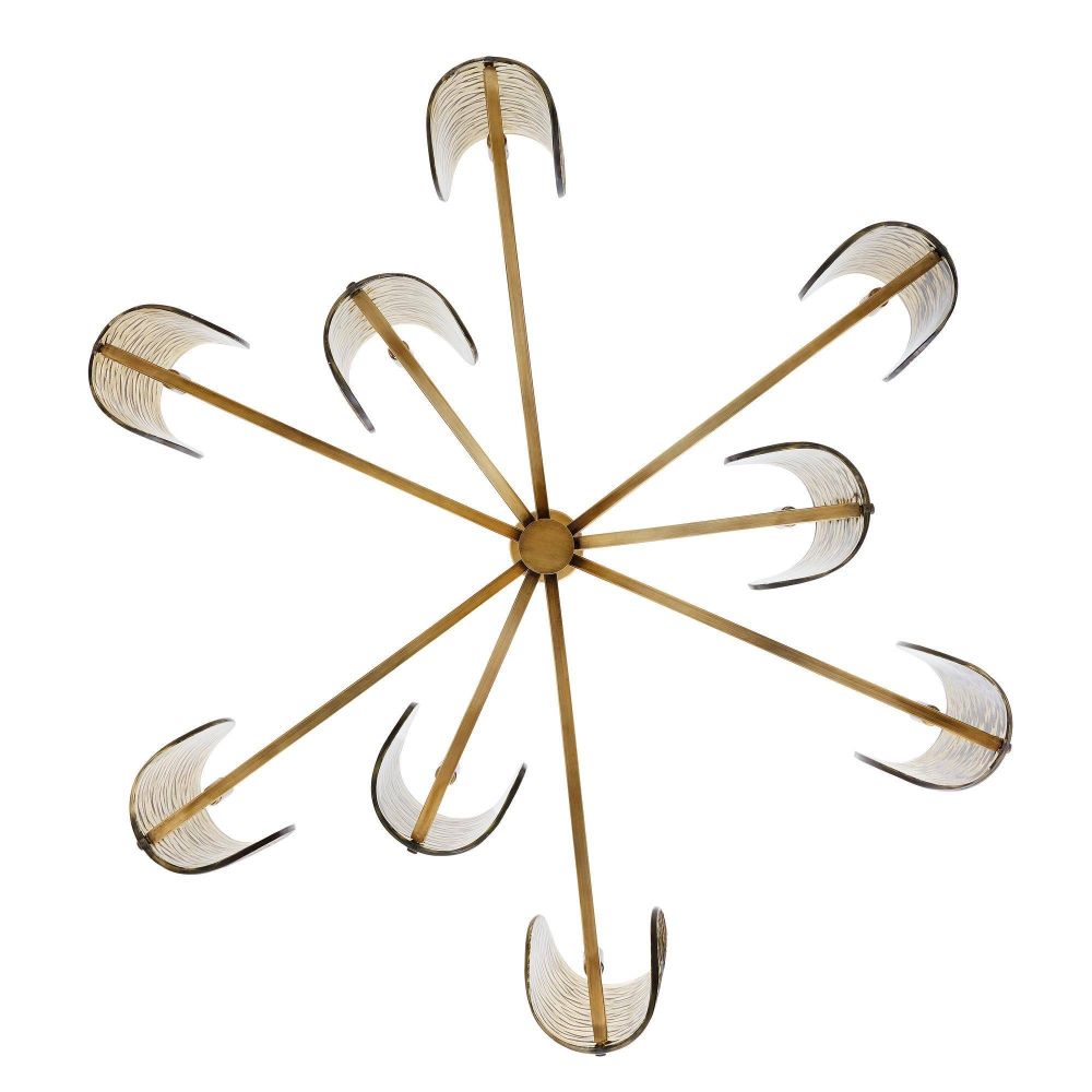 Decorative wall art with gold and silver elements on a white background