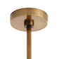 Close-up of a brass ceiling light fixture on a white background
