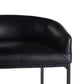 Osbourne Counter Stool Black Leather
