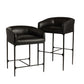 Osbourne Counter Stool Black Leather
