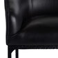 Osbourne Counter Stool Black Leather
