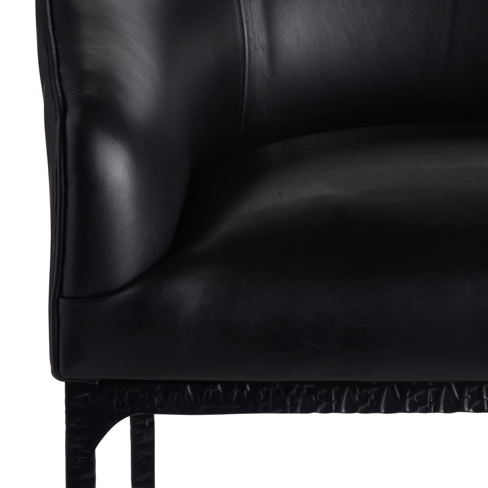 Osbourne Counter Stool Black Leather