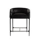 Osbourne Counter Stool Black Leather