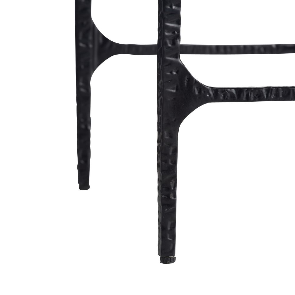 Osbourne Counter Stool Black Leather
