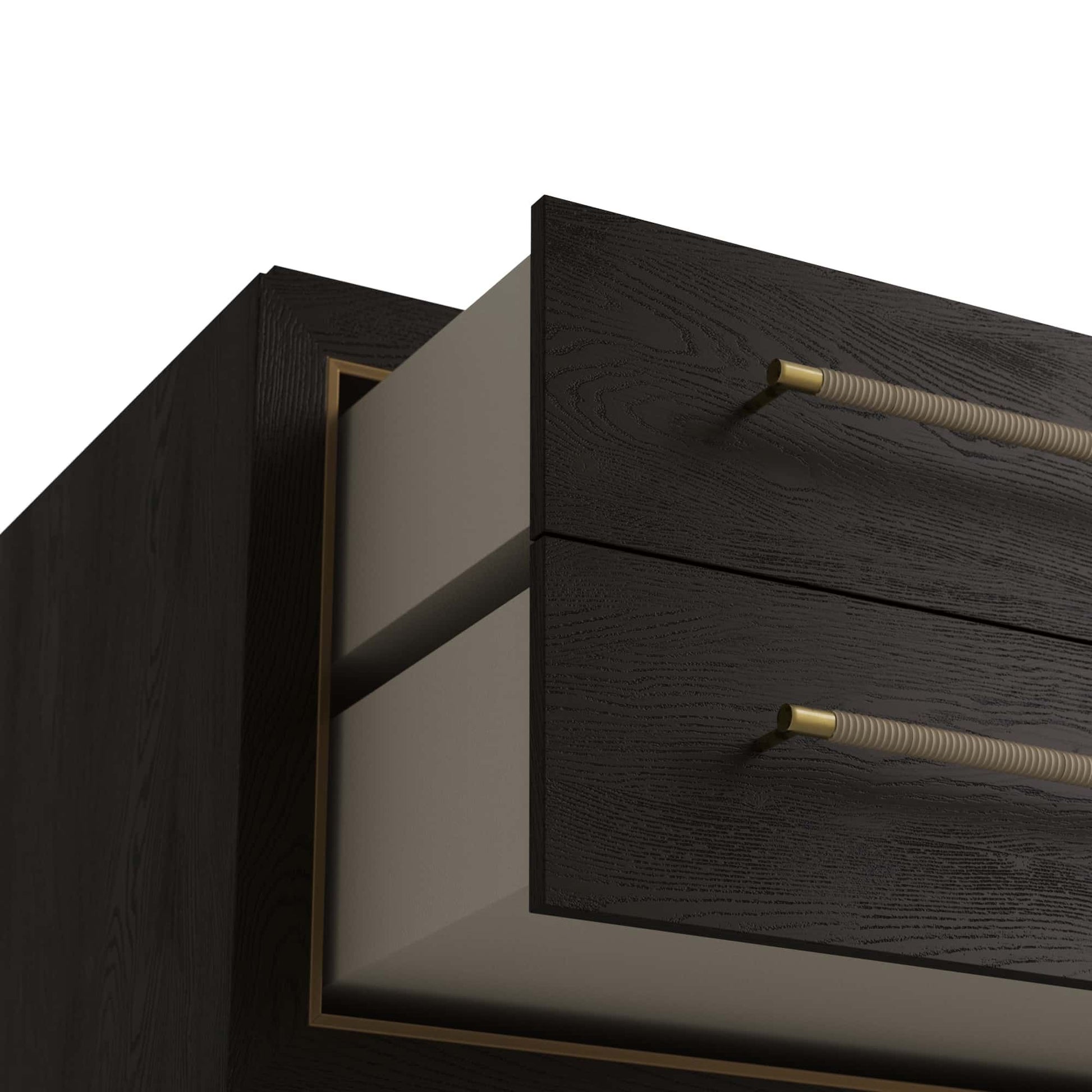 arteriors puckett side table drawers