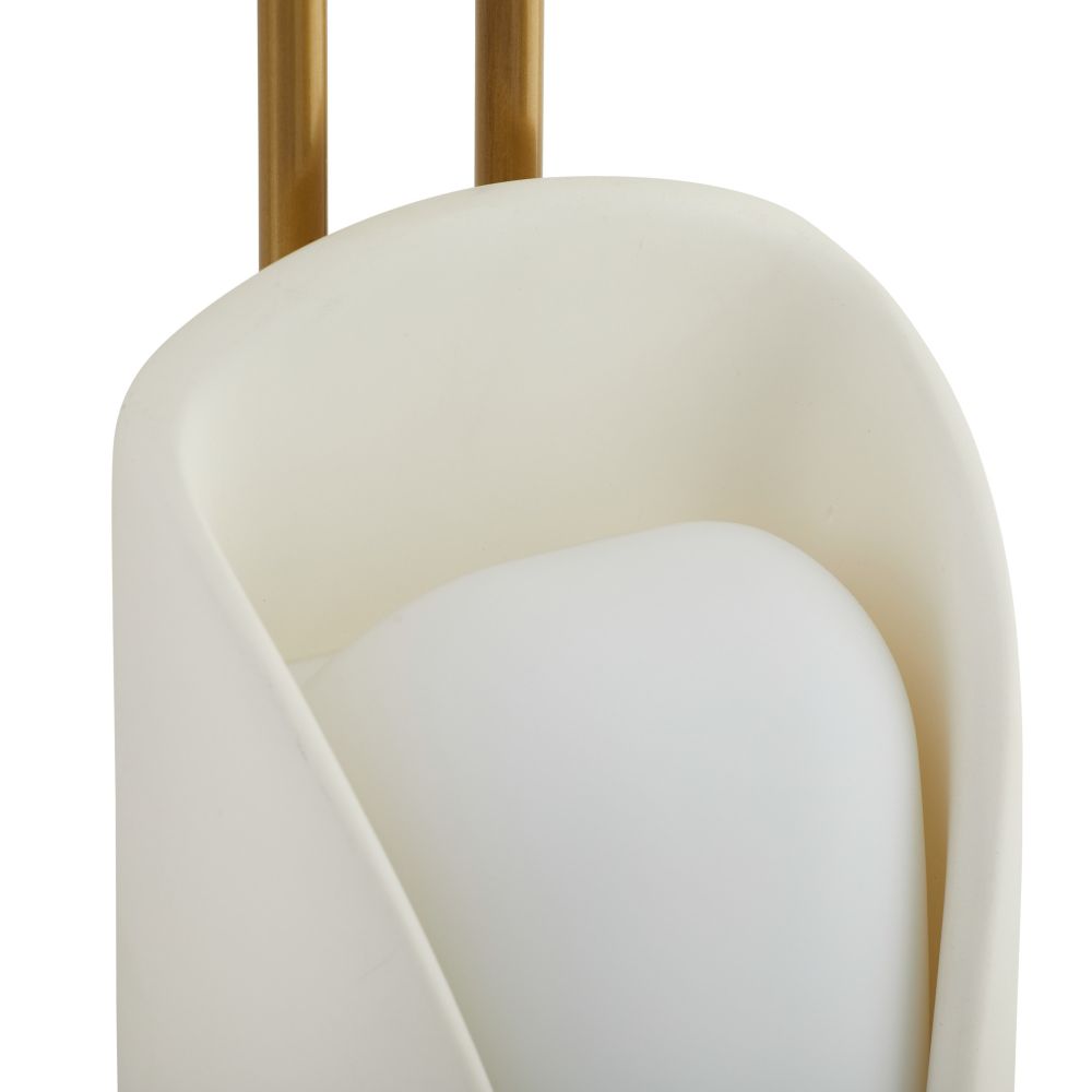 arteriors roll sconce bulb