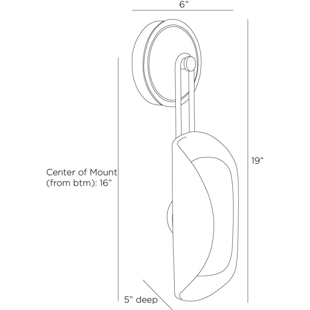 arteriors roll sconce diagram