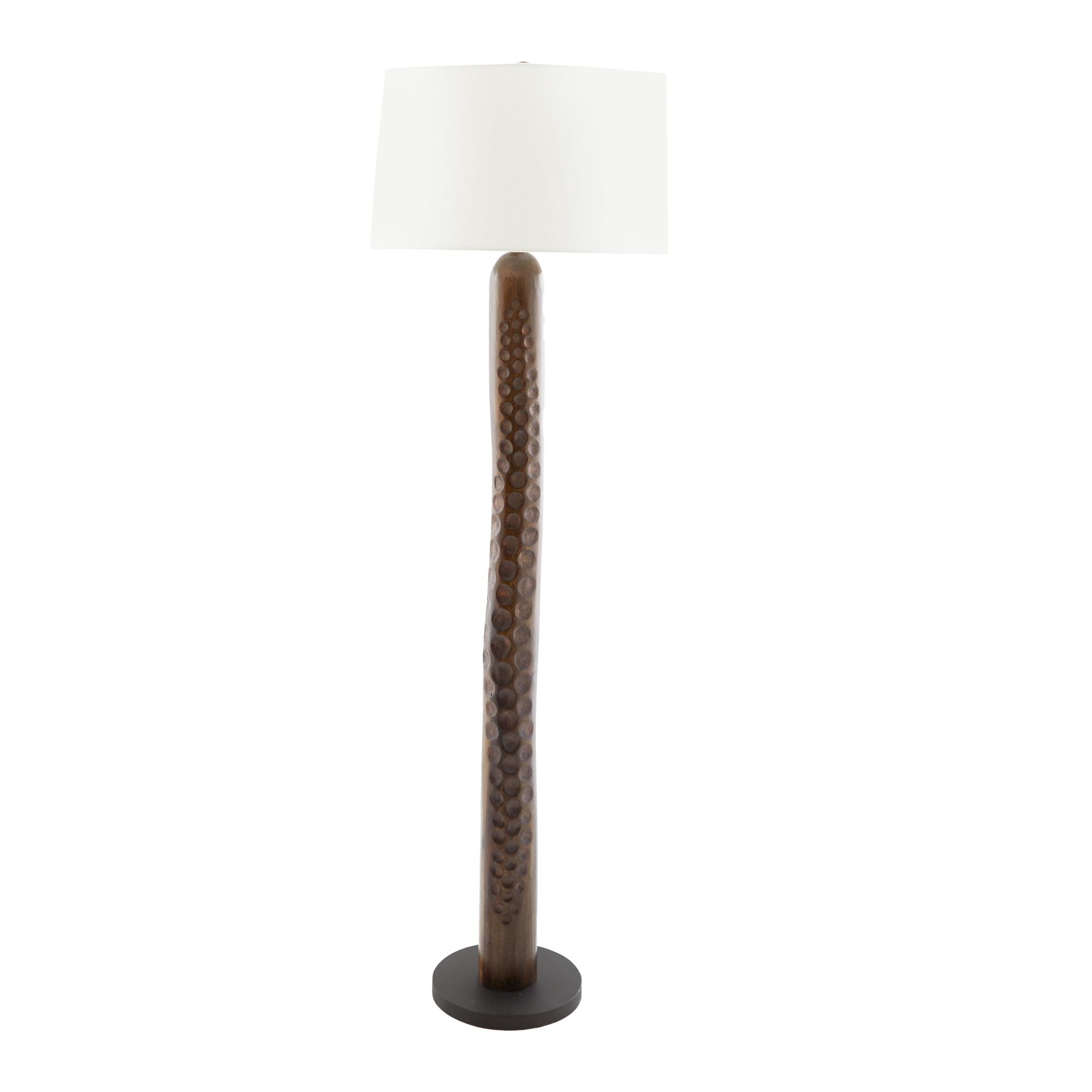 Arteriors Home Serrano Floor Lamp Umber Wood Clayton Gray Home 