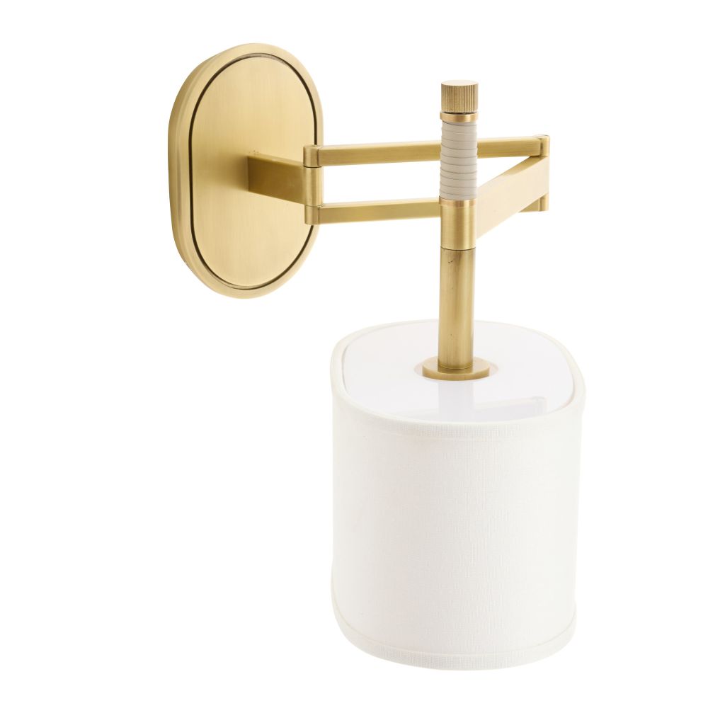 arteriors stitch sconce angle