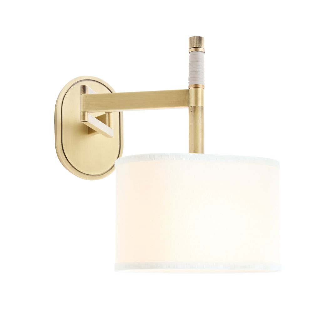 arteriors stitch sconce illuminated
