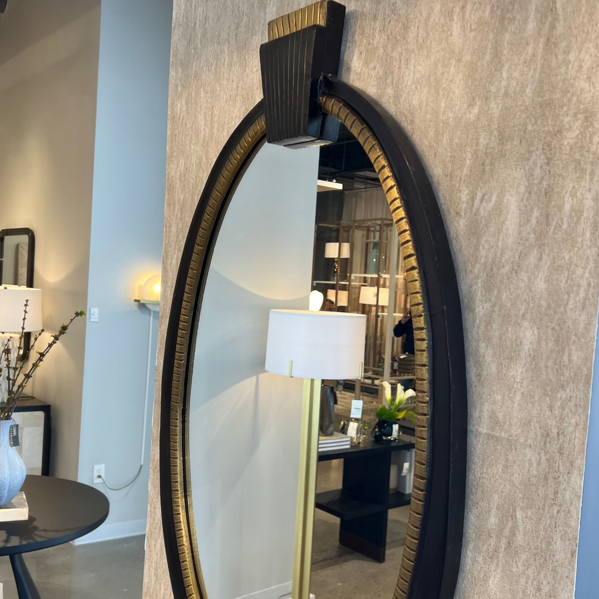 Arteriors Home Tedesco Mirror Ebony Wood and Antique Brass – CLAYTON ...