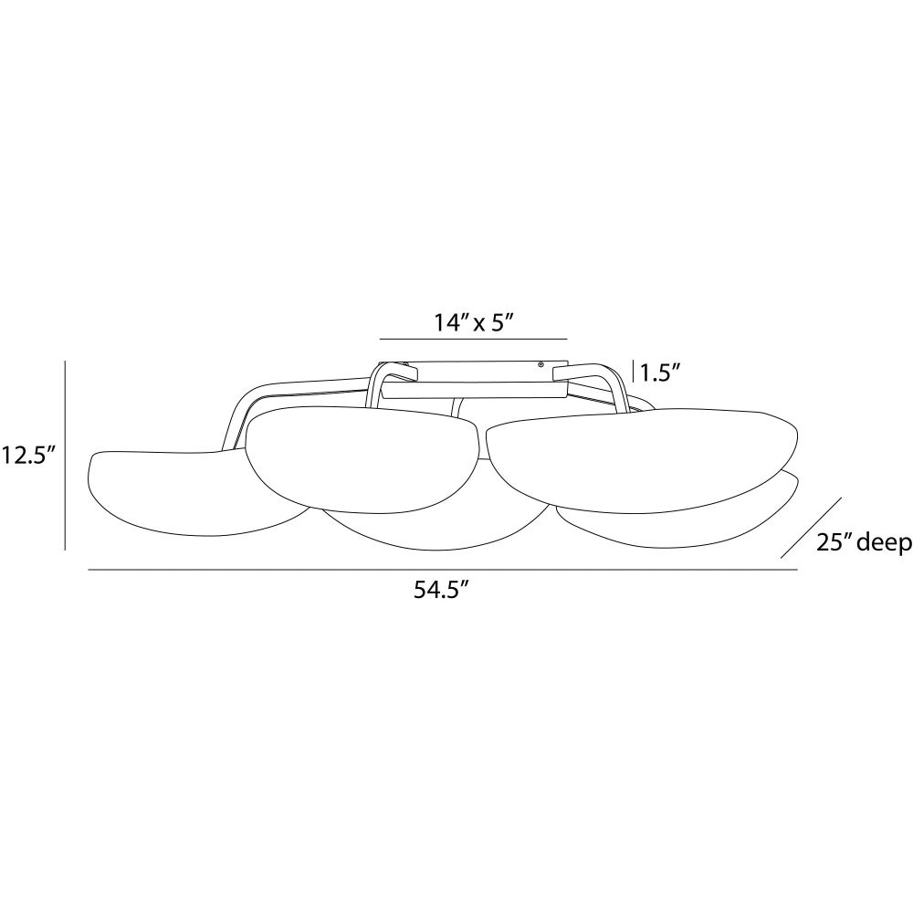 Diagram of a rectangular object with dimensions labeled