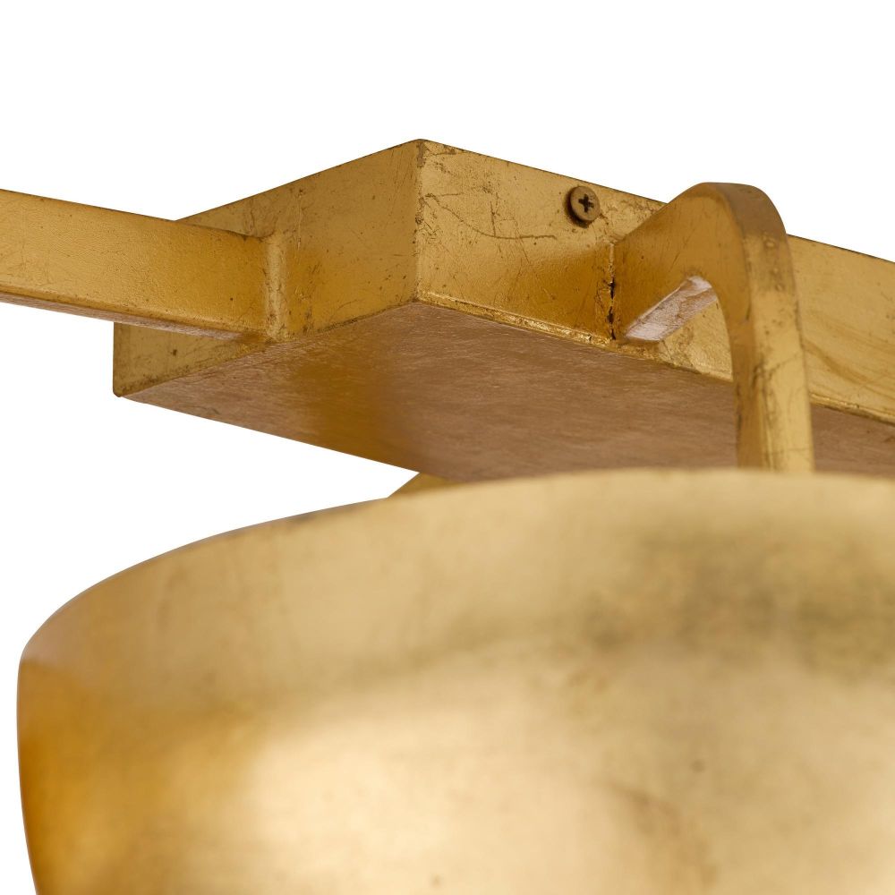 Theo Flush Mount Gold Leaf