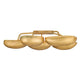 Theo Flush Mount Gold Leaf