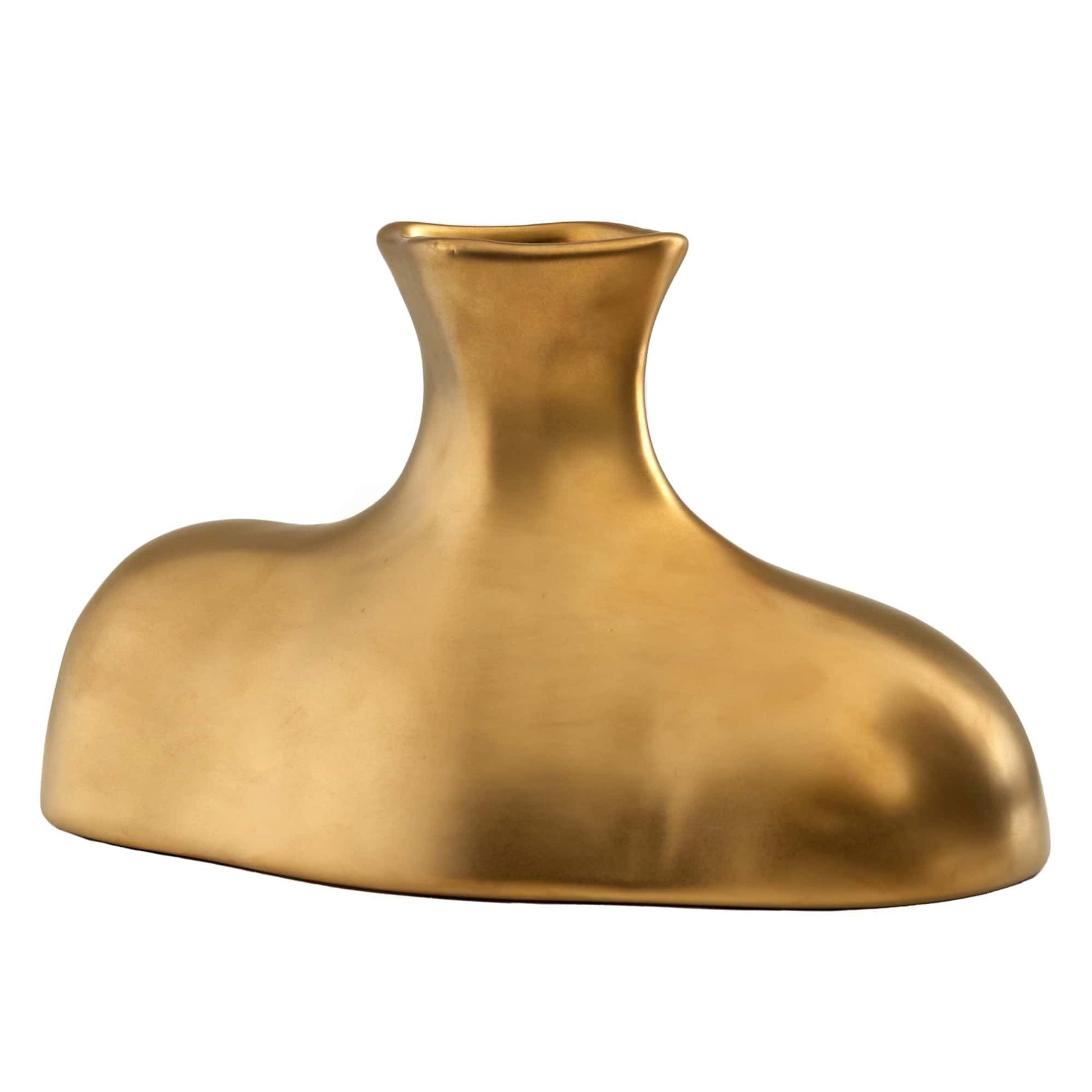 arteriors tilbury vase gold angle