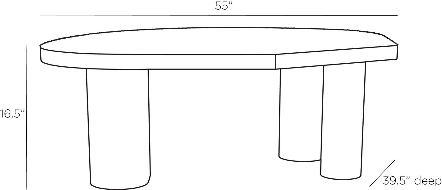 arteriors tribal coffee table diagram