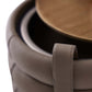 arteriors valen ice bucket detail leather