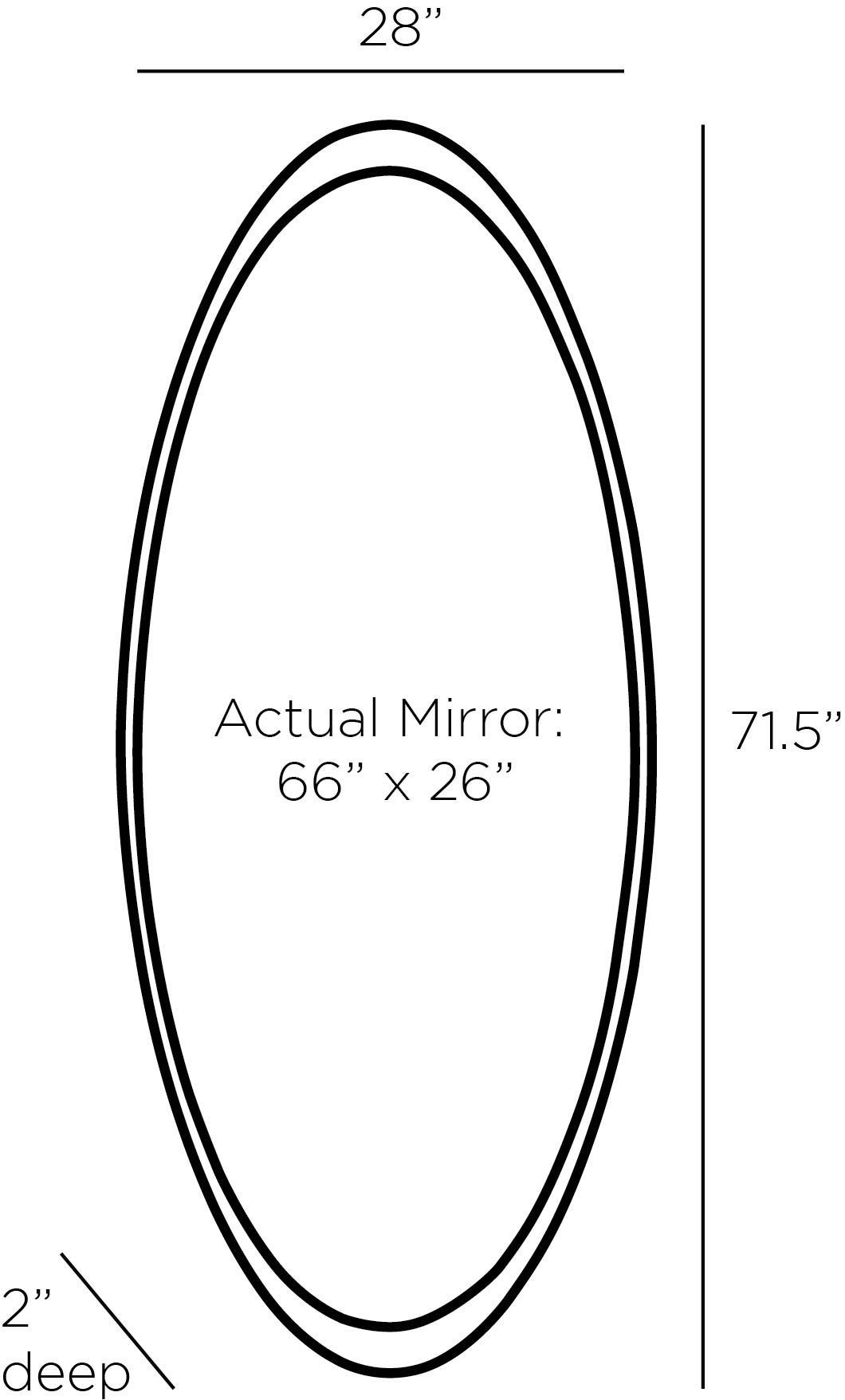 arteriors wilmington mirror diagram