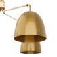 arteriors worth chandelier brass