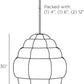 arteriors yahara chandelier diagram