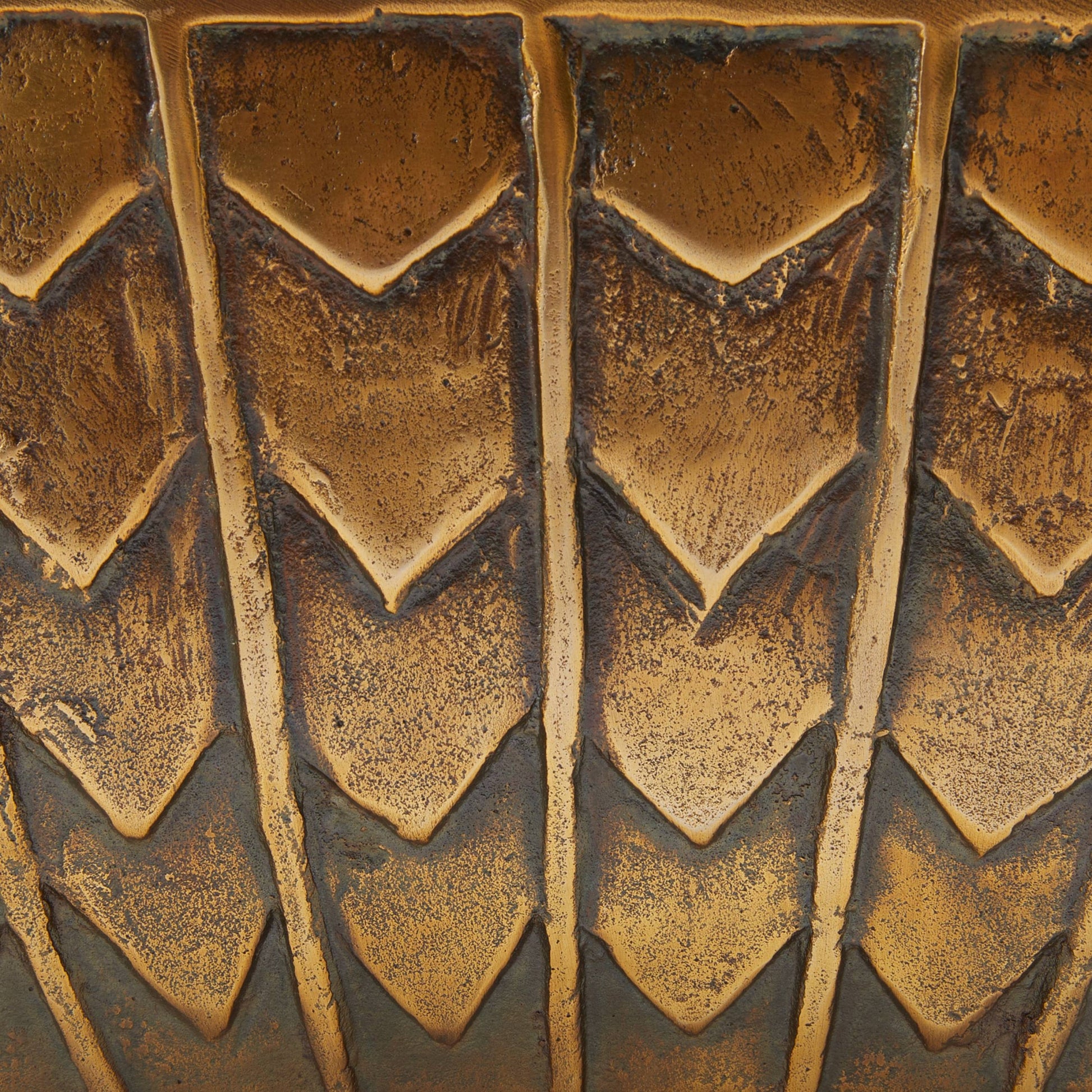 Close-up of textured brown pattern resembling a tire tread