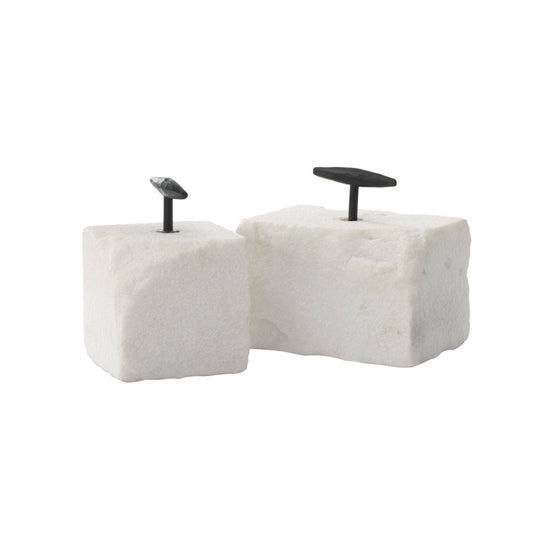 Pedra Bookends Marble
