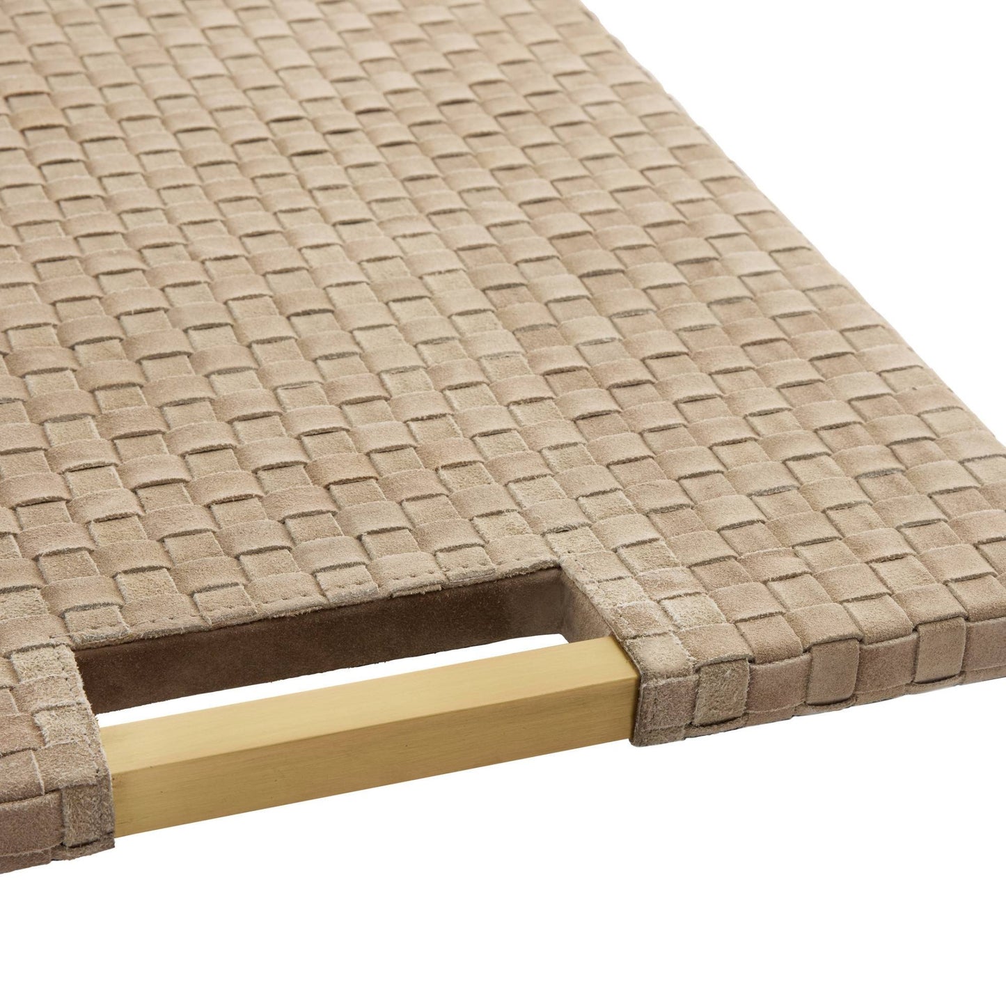 Kellen Tray Taupe Suede