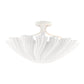 White ceiling light fixture on a white background
