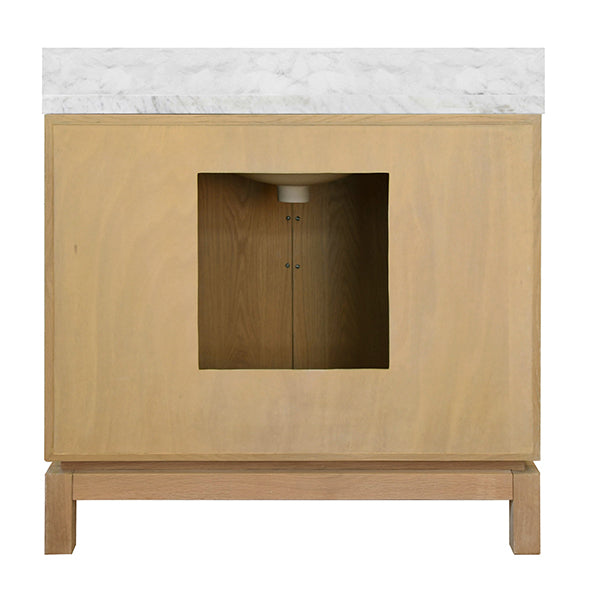 Worlds Away Bixby Vanity Cerused Oak and White Marble – CLAYTON