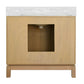Bixby Vanity Cerused Oak and White Marble