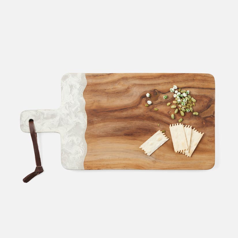 blue pheasant austin serving board white styled