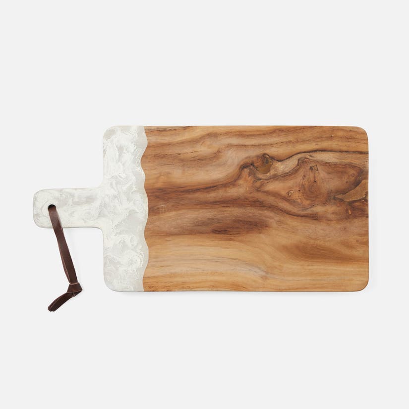 blue pheasant austin serving board white top