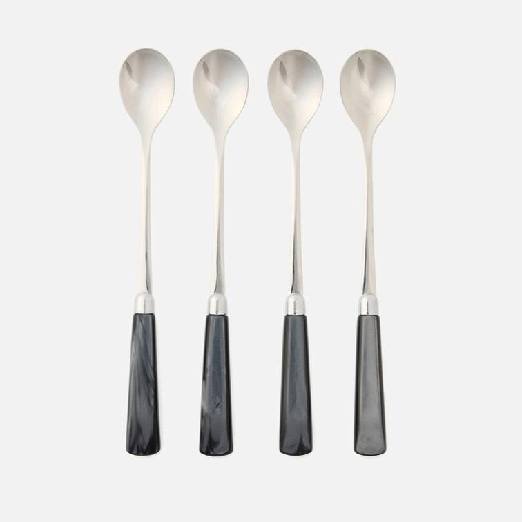 blue pheasant cocktail spoon black 