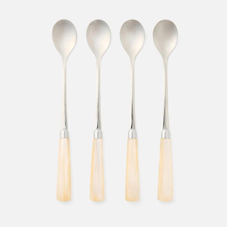 blue pheasant colon cocktail spoons ivory