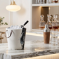 maxton champagne bucket black and white