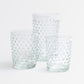 clear glass drinkware