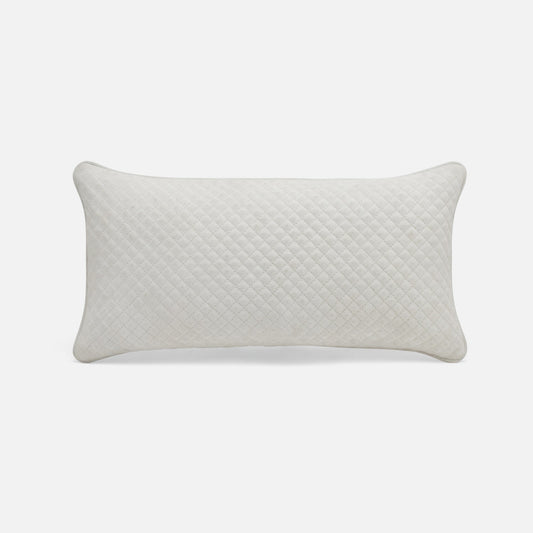 Quilted pillow on a white background