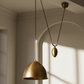 Egg Drop Pendant Antique Brass