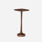 metal side table with a hexagonal base on a white background