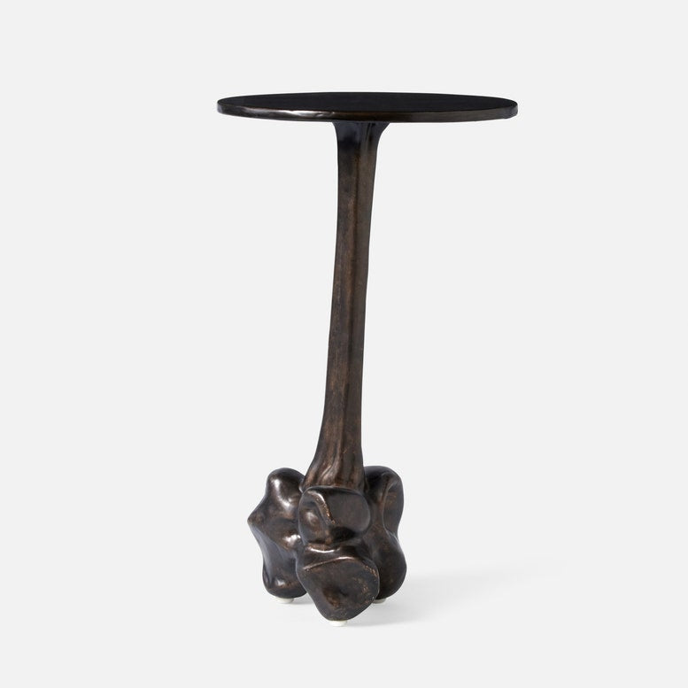 bronze resin accent table