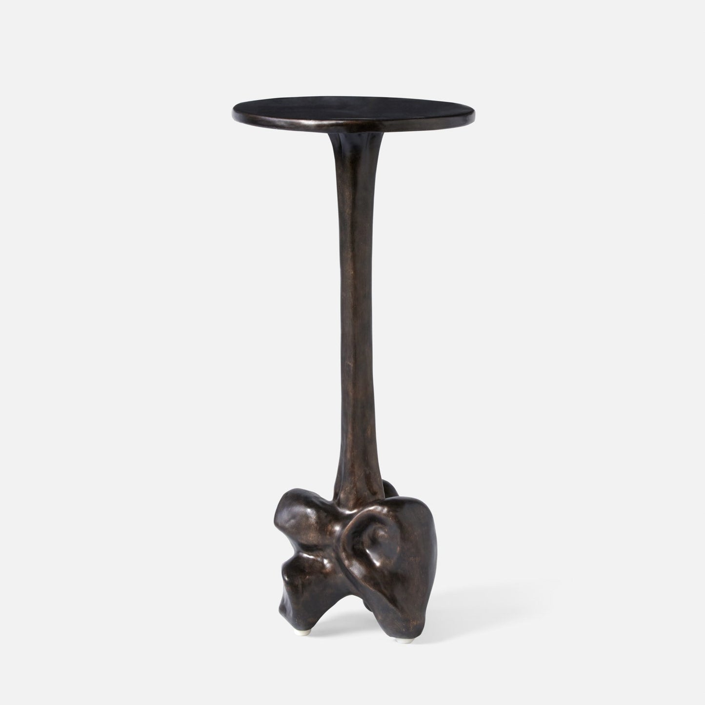 Brenton Side Table Antique Bronze Resin