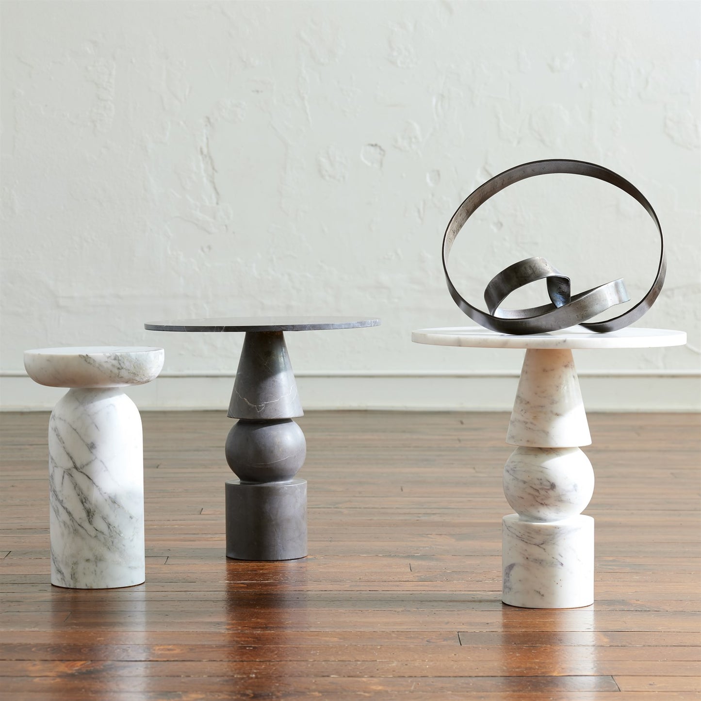 Cargo Table White Marble