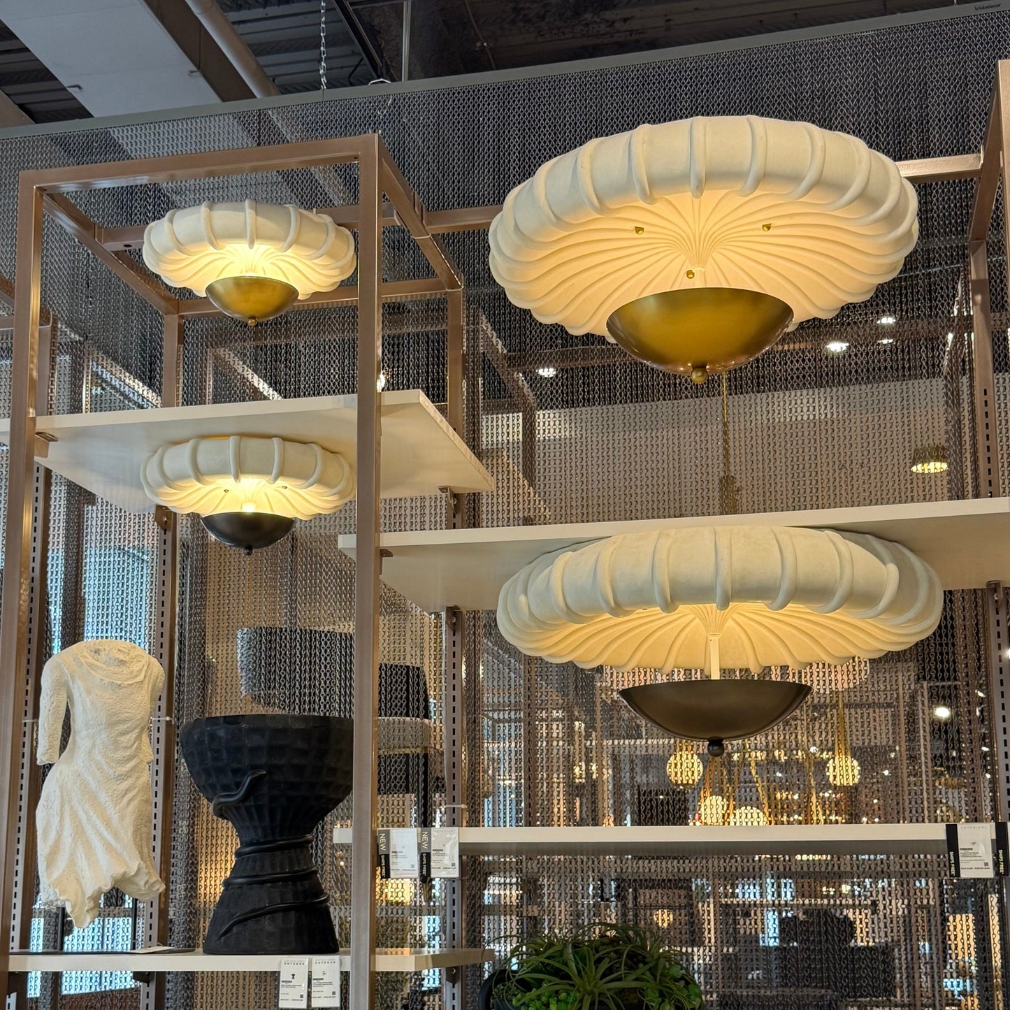 Camella Small Flush Mount Bronze
