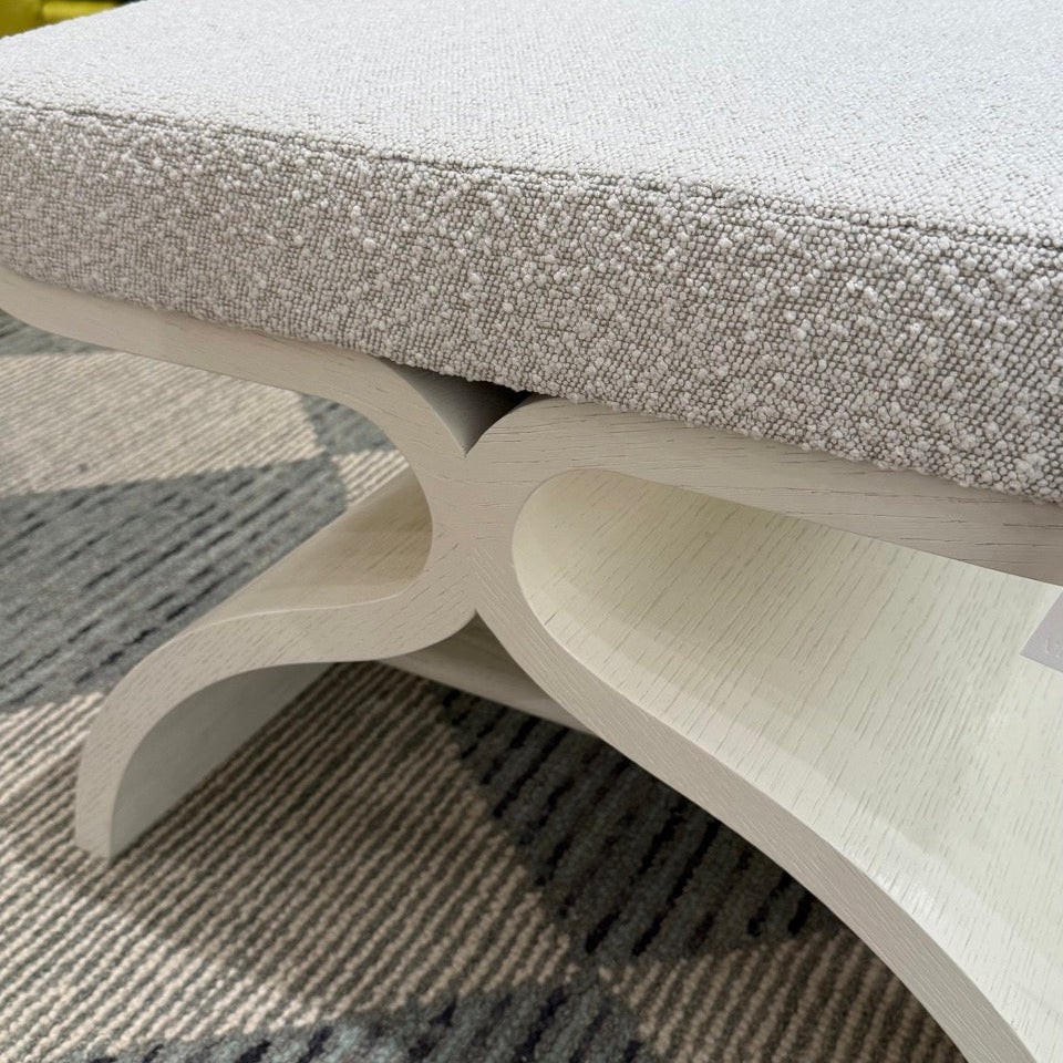 Carson Stool Glazed White