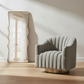 Springsteen Chair Flint Velvet Champagne Swivel