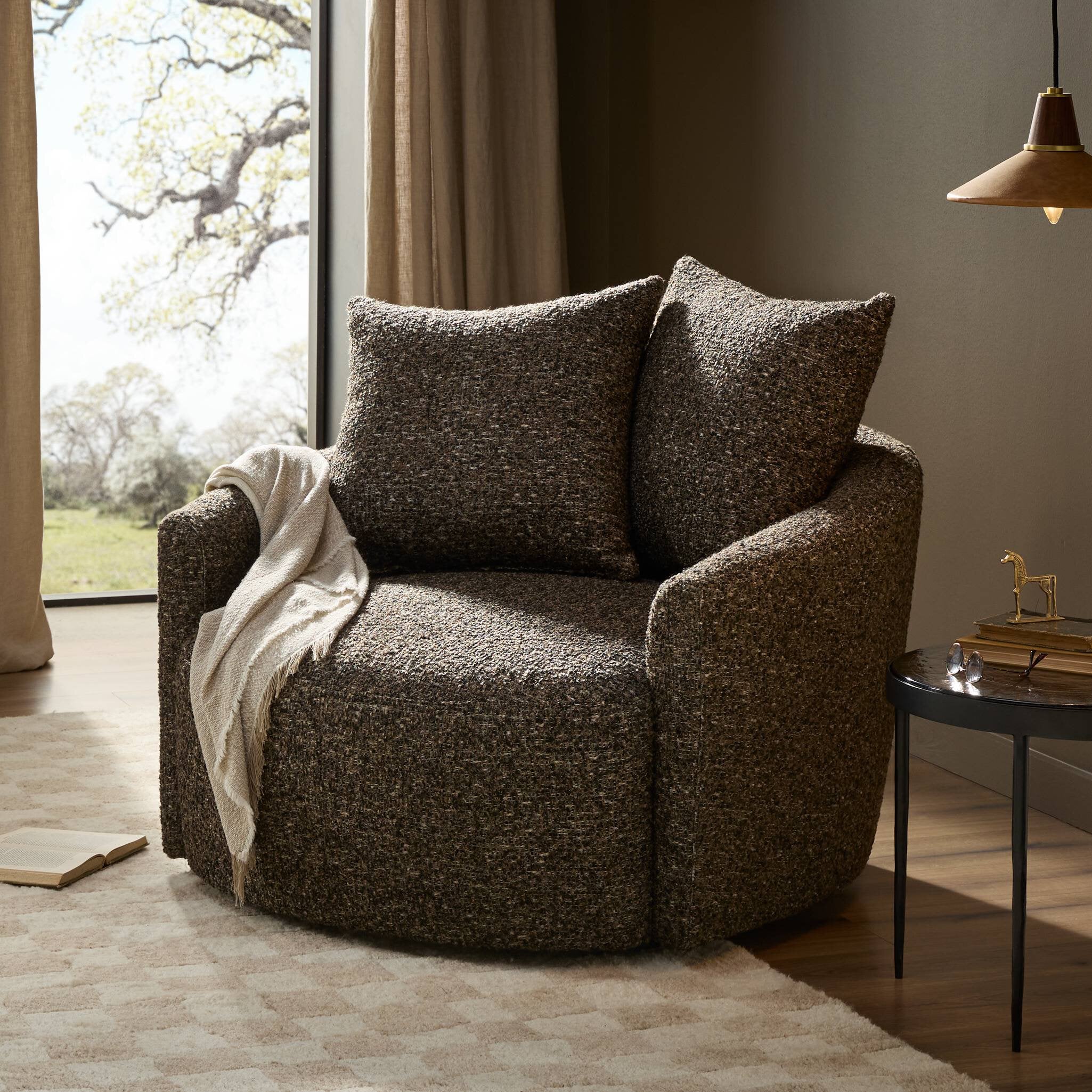 Four Hands Chloe Swivel Chair Ivan Granite – CLAYTON GRAY HOME
