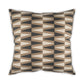 Decorative pillow with geometric pattern on a white background