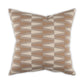 Decorative pillow with geometric pattern on a white background